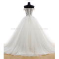 100% реальные фотографии с плеча бретелек пышное бальное платье развертки поезд очаровательная кружева кнопка свадебное платье MW984